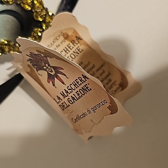 New Signed La Maschera Del Galeone Mask Handmade Italy - Picture 5 of 10